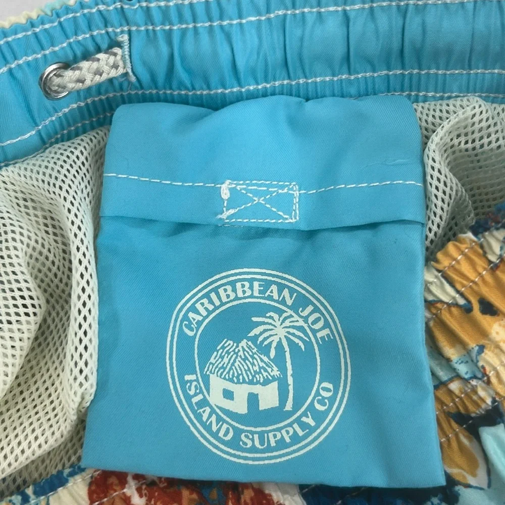 Caribbean Joe swim trunks Mens size XL Tropical  bathing suit vacation pool NEW